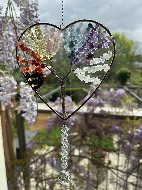 Baum Des Lebens Buntglas-Sonnenfänger – 20,3 Cm Durchmesser, Für Fenster, Geschenk Für Muttertag & Wohnung