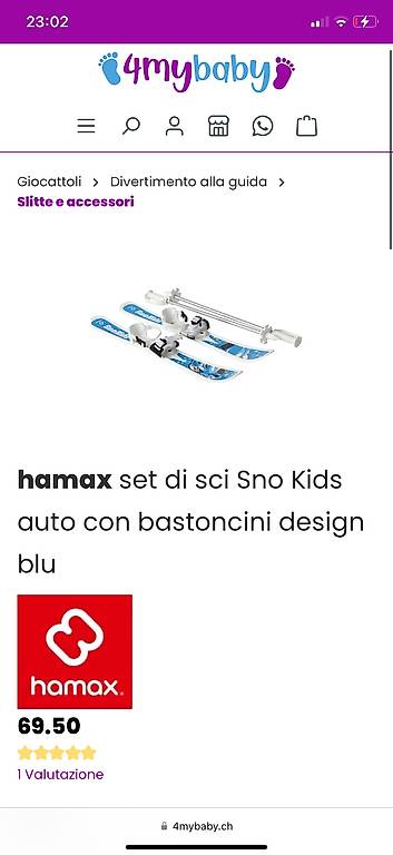 Sci per bambini con bastoni