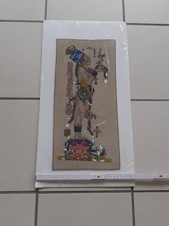 Maya Gemälde auf Leder Mexiko Original Ethno Kunst im Kanton Basel ...