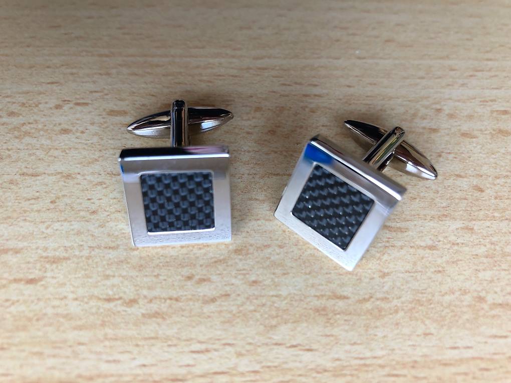 Homxi Manschettenknöpfe Herren - Rechteckig Mit Kette, Edelstahl In Gold/Silber Für Business