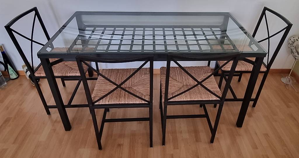 Esstisch IKEA GRANAS Glas/Metall inkl. 6 Stühle im Kanton Zürich