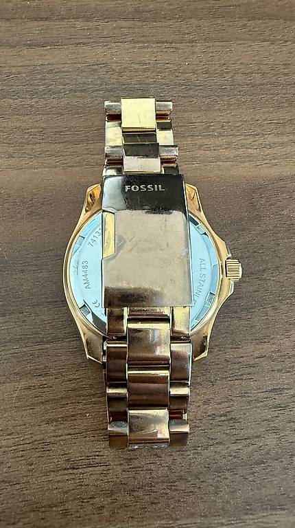 Riley Edelstahl Fossil Damenuhr Riley Rosegold Fossil Riley