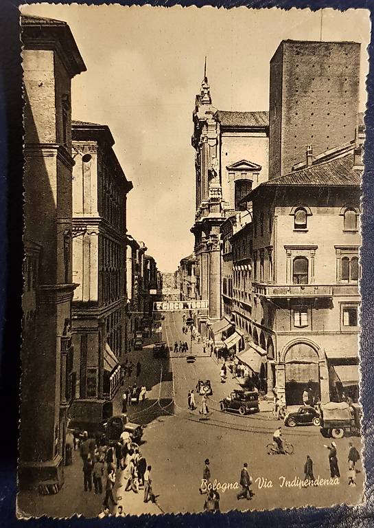 Rare Alte Ansichtskarte Bologna Oldtimer Belebt Im Kanton Bern