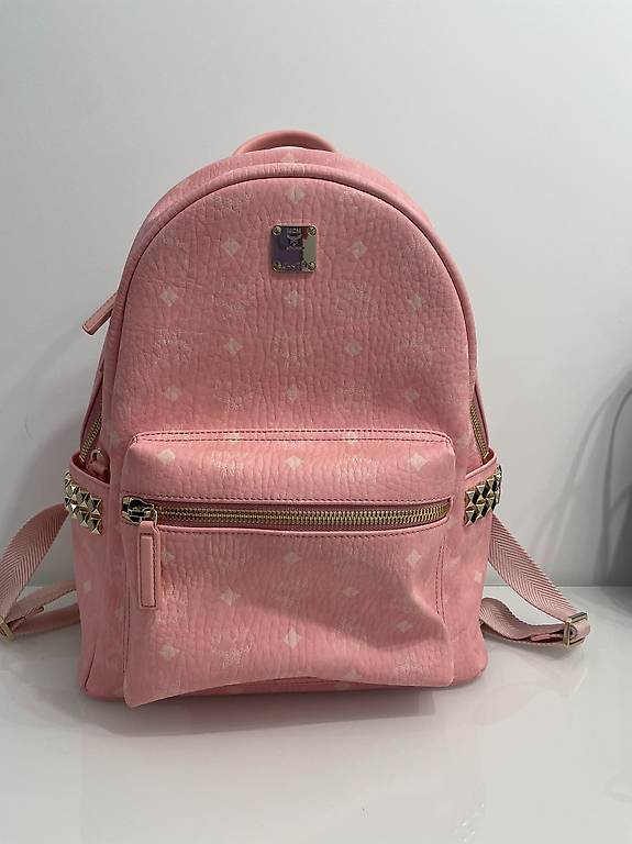 Visetos Leder Rucksack Mcm Mcm Rucksack Damen Pink MCM Outlet Pink