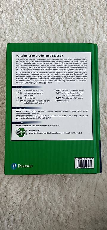 Forschungsmethoden Und Statistik Für Psychologen Und Sozialwissenschaftler Forschungsmethoden und Statistik (für Psychologen) Cantone Basel