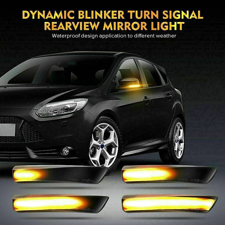 Dynamische LED Spiegelblinker Blinker Für Ford Focus Mk2 Mk3 im Kanton