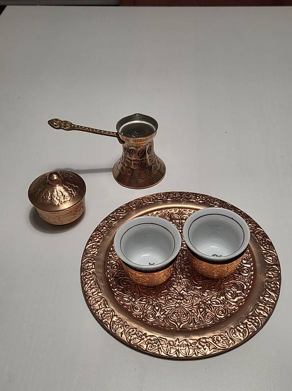 Kupfer Mokka / Türkisch Kaffee Set 5-teilig im Kanton Zürich