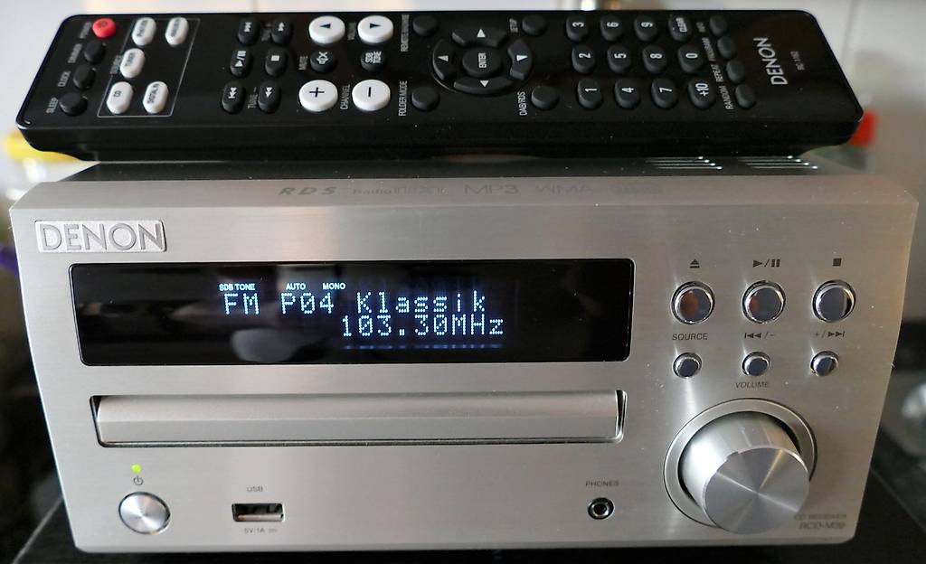DENON MP3 WMA ミニコンポ　RCD-M39K RC-1162 DENON（デノン） DENON RC-1162 〓 デノン「RCD-M39」用リモコン, 並品