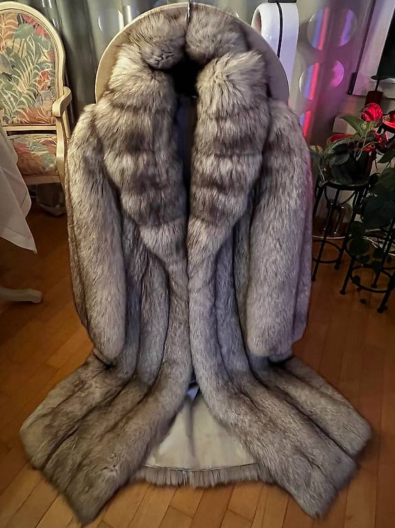 Faux Fur Jacket Pelz Jacke Grau Pelz Mantel
