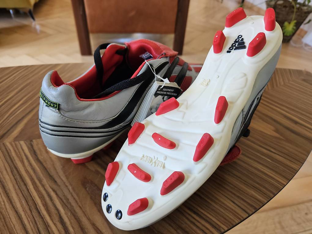 Adidas Predator Precision 2000 Silver/Red EU 42 Neu Canton Soleure