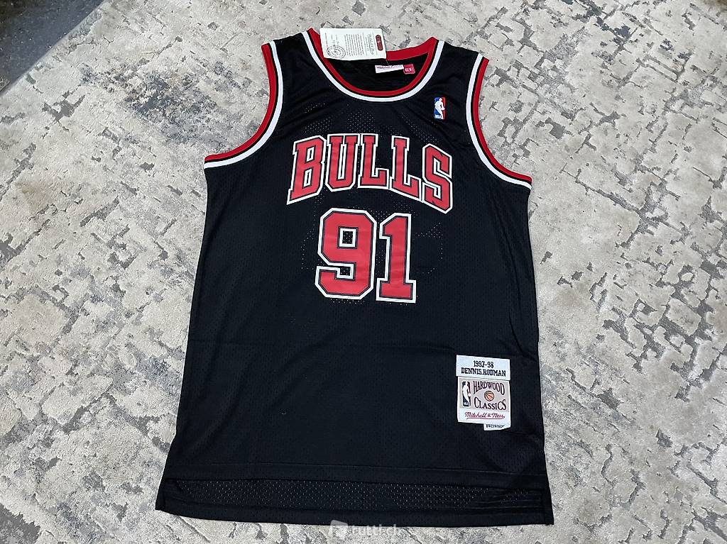 NBA Chicago Bulls Dennis Rodman Shirt Trikot Jersey Gr. M