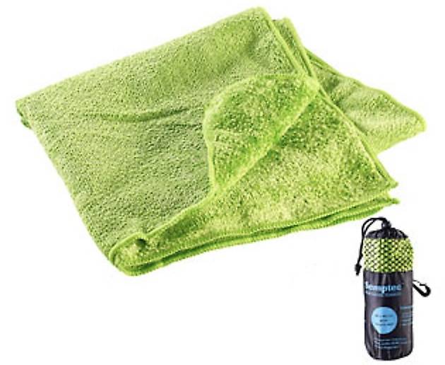 Mikrofaser-Handtuch, 2 versch. Oberflächen, 80 x 40 cm, grün in Zug
