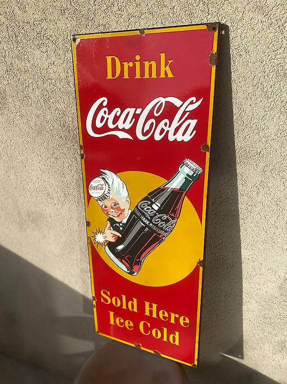 Original Coca Cola Emailschild Im Kanton Zürich - Tutti.ch