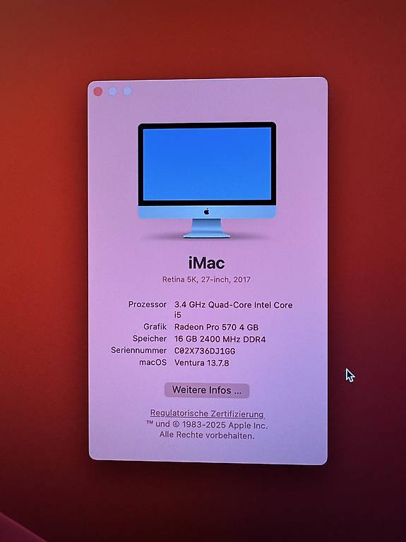 Apple iMac 27 Retina 5K (2017) | SSD | 16 GB RAM im Kanton Bern