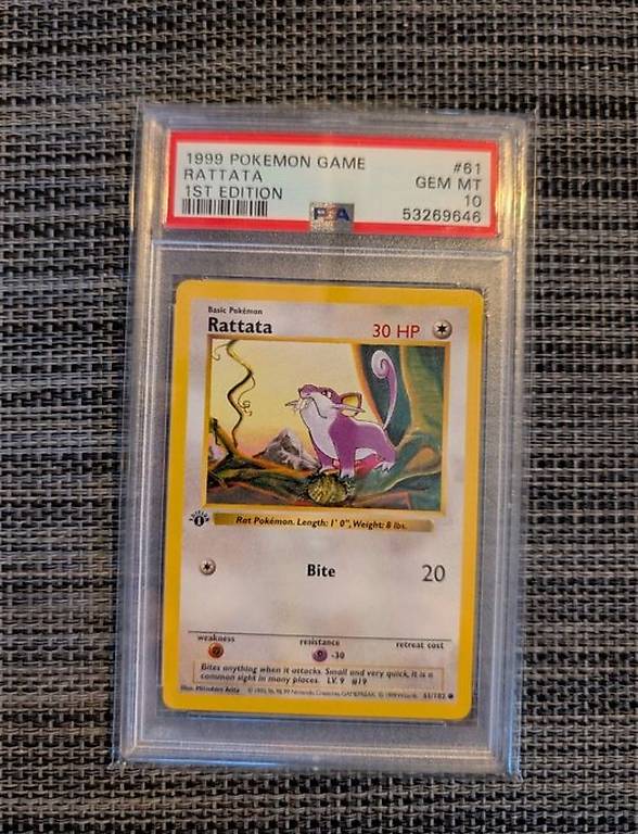 Pokemon Rattata 1999 - 1. Edition - PSA 10 im Kanton Schaffhausen - tutti.ch