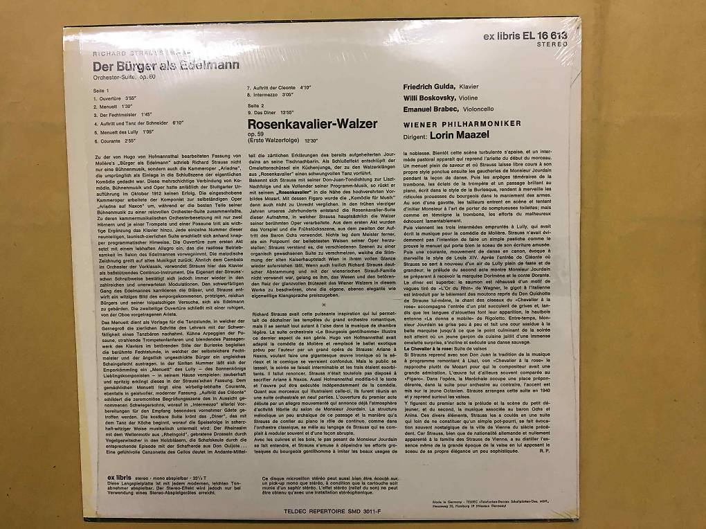 Richard Strauss Der Bürger als Edelmann, Der Rosenkavalier im Kanton