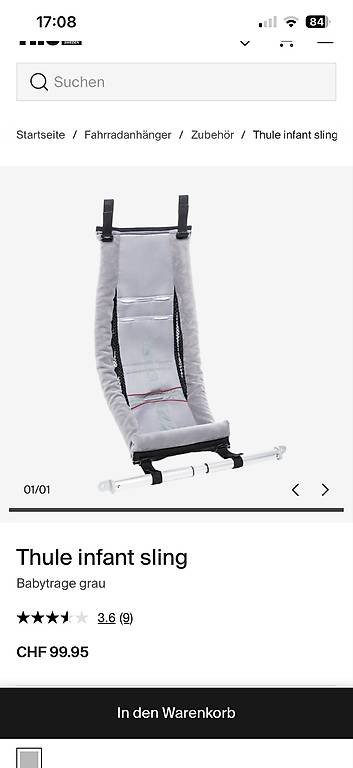 Baby Hngematte fr Thule Anhnger im Kanton Luzern - tutti.ch