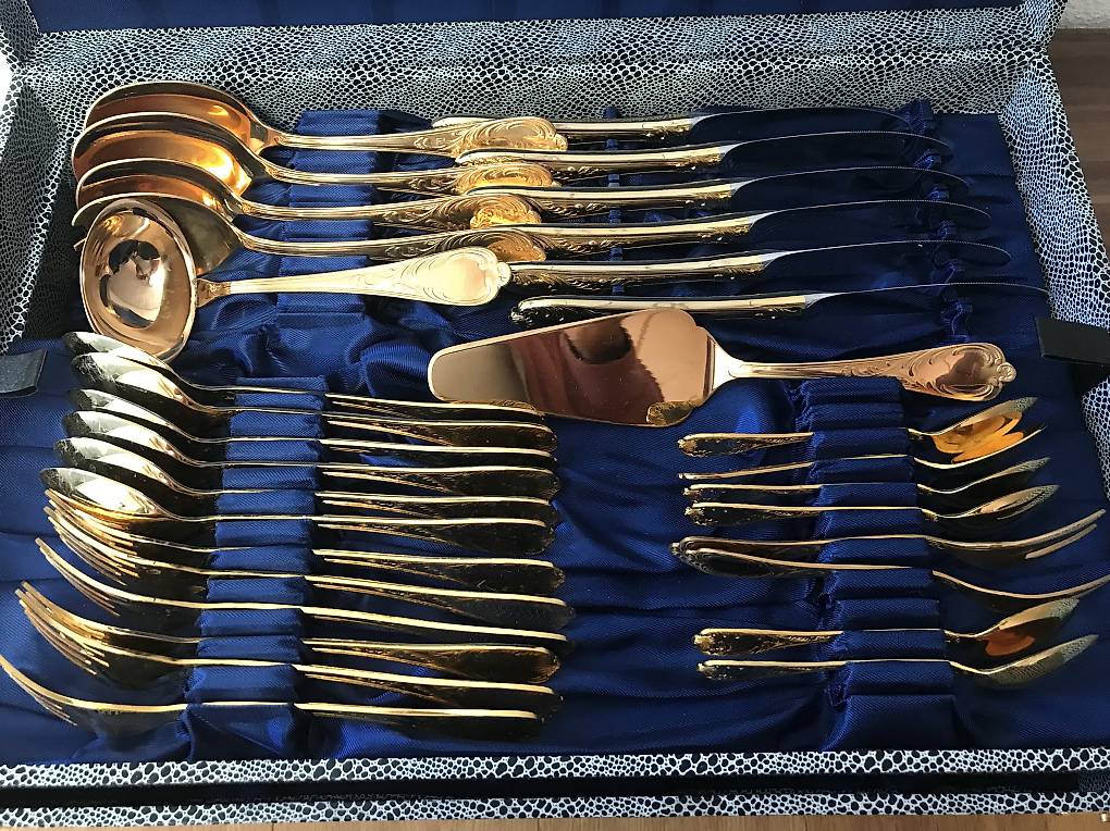 Bestecke Solingen 23 24 Karat Hartvergoldet Goldbesteck Solingen 23/24 Karat hartvergoldet im Kanton Zürich - tutti.ch