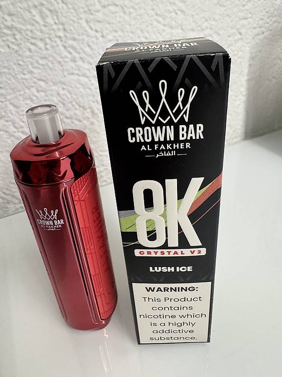 elfbar pods ohne nikotin Al Fakher Crown Bar 60K E-Hose X Disposable main image 1