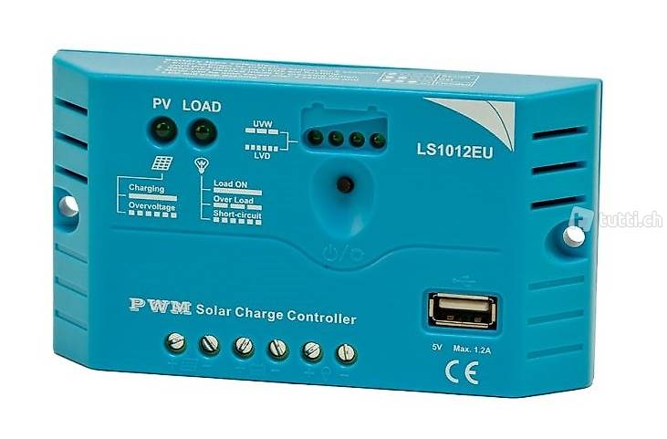 10A PWM Solar Laderegler 12V mit USB LS1012-EU