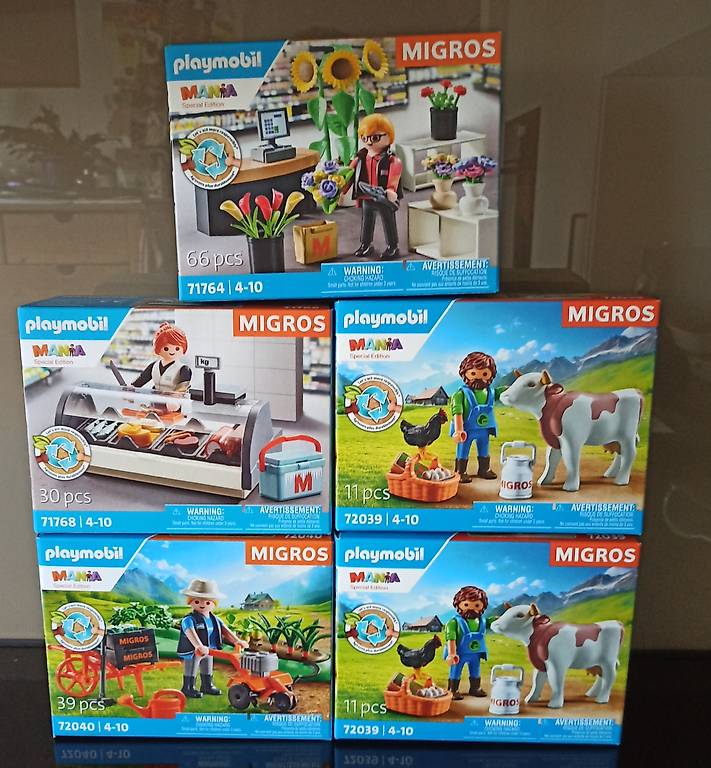Playmobil Mania Sammelkarte Migros vollständig (Neuf (Voir description