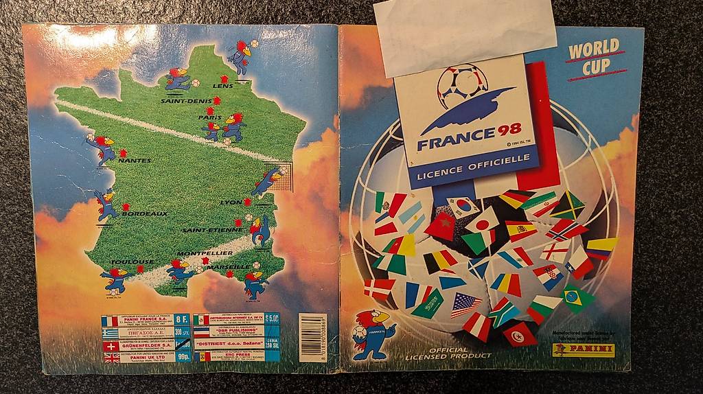 Album panini France 98 - Collection