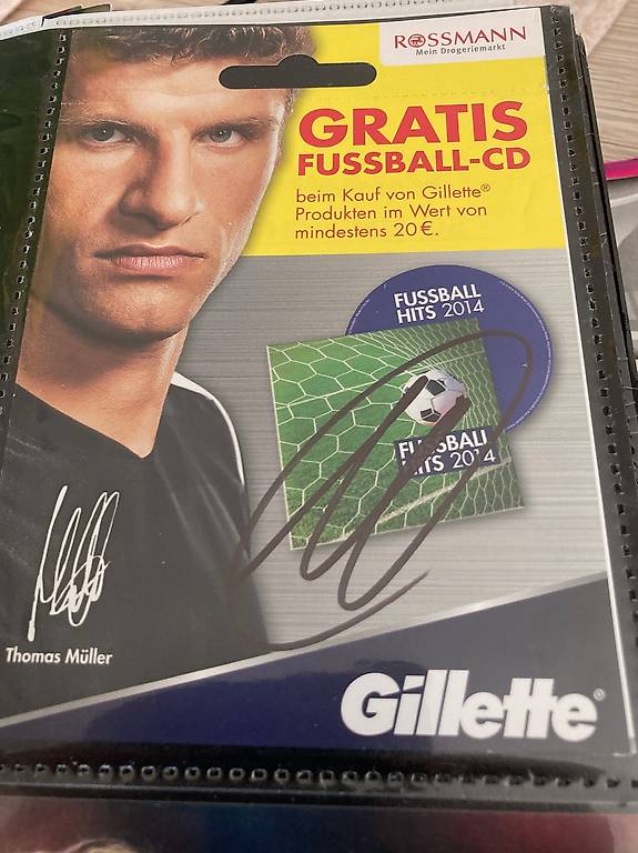 Thomas M Ller Original Signierte Autogrammkarte Gillette Im Kanton