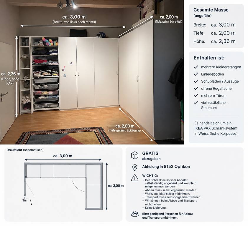 RESERVIERT: PAX Schrank im Kanton Zürich