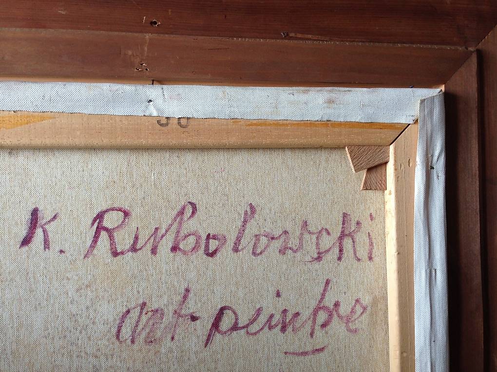 Kasimir Rubolowski / Blumenbild/polnischer Maler/ Goldrahmen im Kanton ...