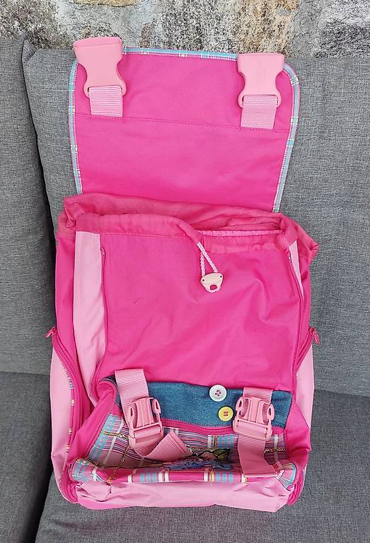 Cerdá Zaino Scuola Barbie Originale Per Bambine, Rosa, 32x12x42 Cm, In Poliestere, Con Tasche E Maniglia Regolabile, Disegnato In Spagna