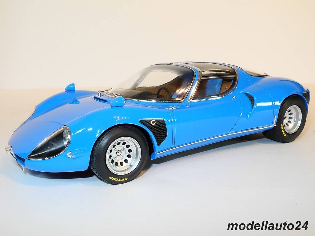 Alfa Romeo 33 Coupè Stradale 1967 blau Laudoracing 1:18 Cantone