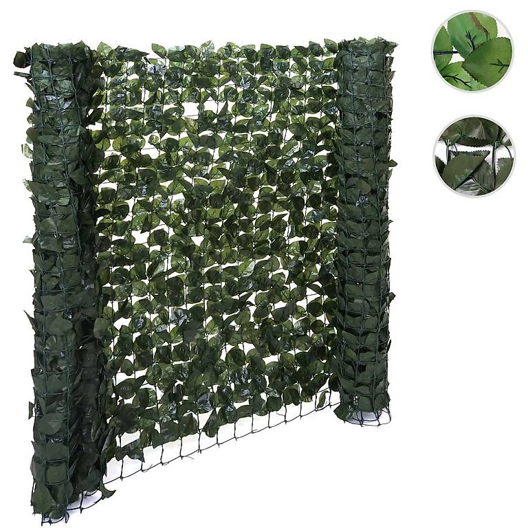 COM-FOUR® schermo per la privacy opaco per balconi - involucro per balconi con cavo per il fissaggio - protezione dal - grigio chiaro/beige [la selezione varia] (1 pezzo - 440 x 71