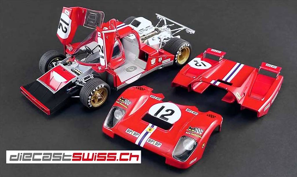 Miniature Voiture Fly Ferrari 512S #5 – Le Mans Steve McQueen – Making Of + Figurine 3D – E2055