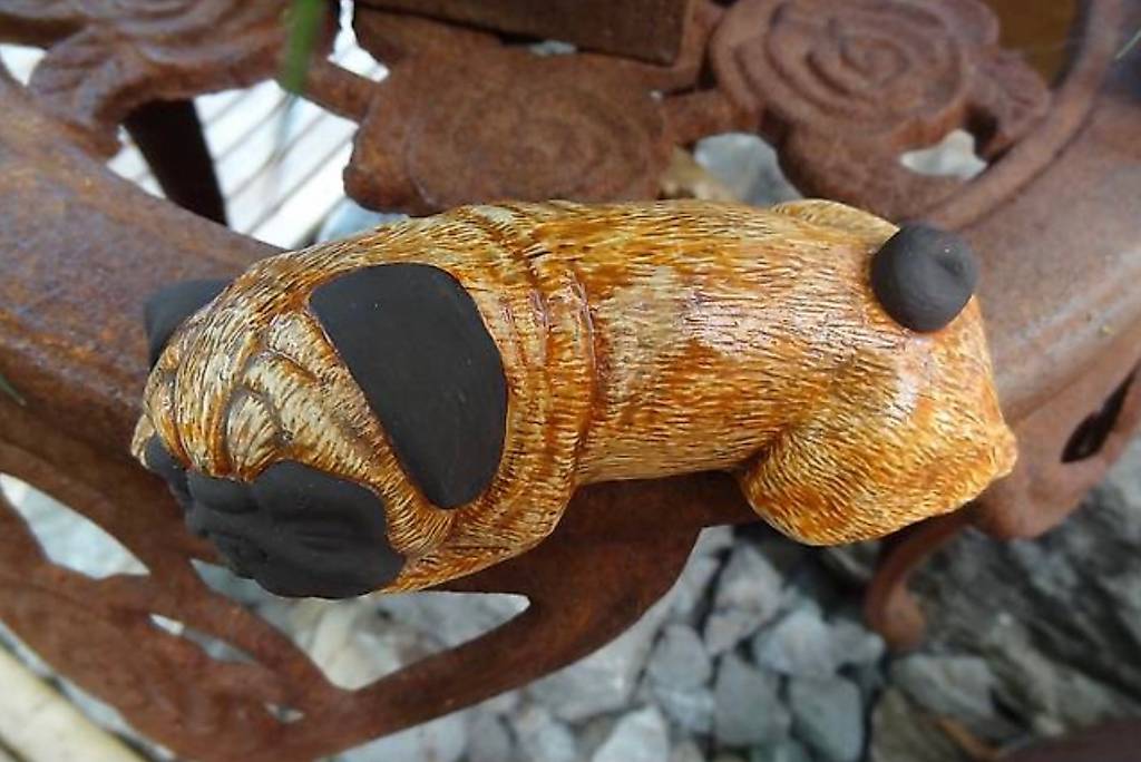 Keramik Kantenhocker Hund Mops Unikat neu töpfern im Kanton Bern tutti.ch