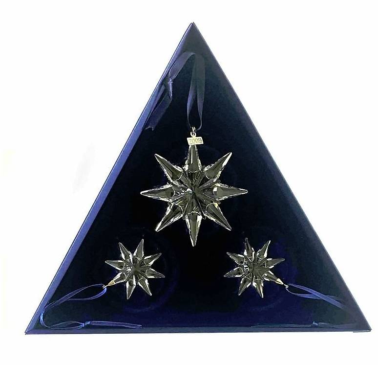 Swarovski Stern Ornament 3er Set 2009 Original Box Cantone Zurigo - tutti.ch
