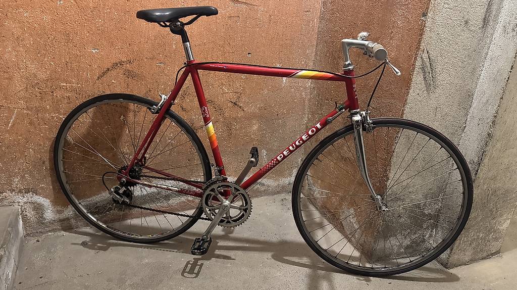 Vélo Vintage Peugeot Femme - Cadre 51cm - 10 Vitesses - Argenté - France