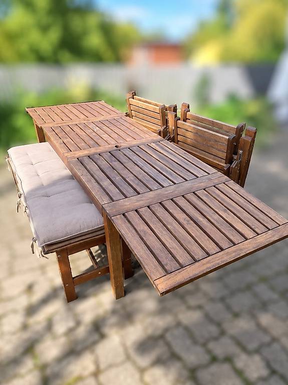 IKEA ÄPPLARÖ Gartensitzgruppe aus Massivholz im Kanton Zürich