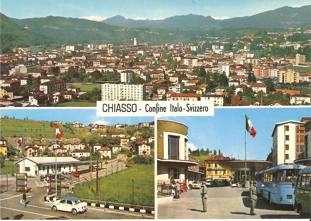 Chiasso Cartolina Anni Confine Italo Svizzero Canton Tessin