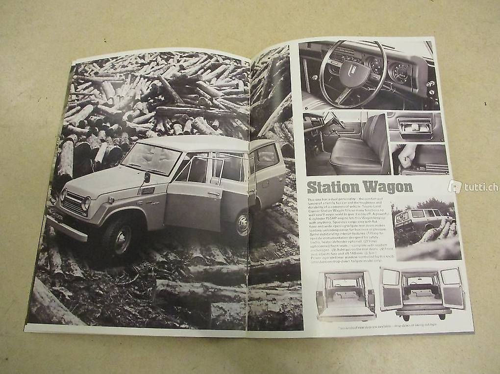 TOYOTA Land Cruiser OriginalKatalog 70er RAR catalogue im Kanton