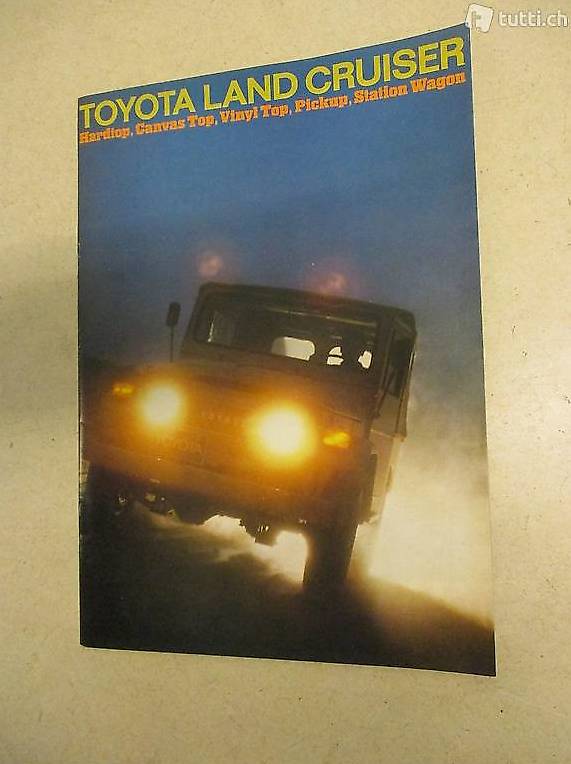 TOYOTA Land Cruiser OriginalKatalog 70er RAR catalogue im Kanton