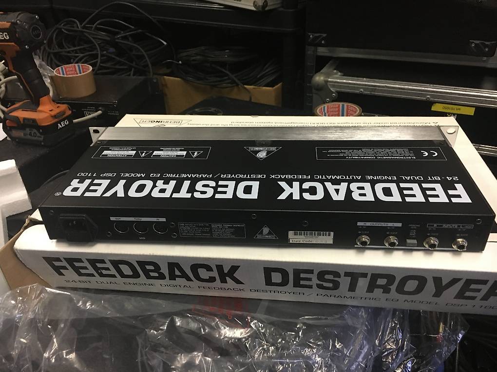 BEHRINGER FEEDBACK DESTROYER 「DSP 1100P」 Behringer DSP 1100 Feedback Destroyer | Effetti e Processori