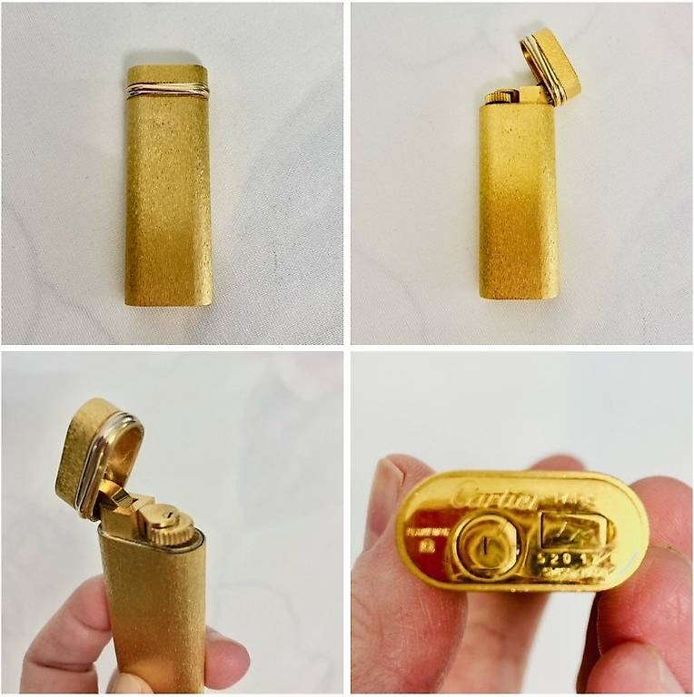 Uhren Cartier Feuerzeug Vergoldet Original Vintage Cartier Lighter