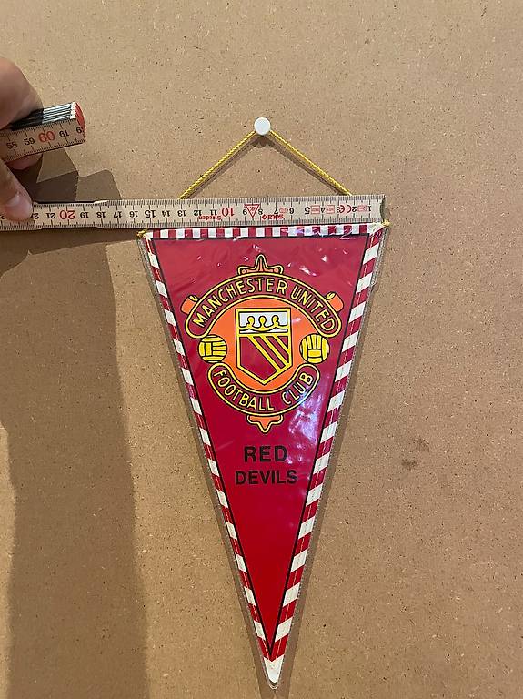 Fanion Manchester United FC, 9x11cm, Petit Format, Club Anglais