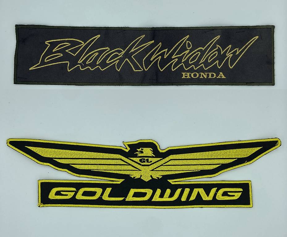 Toppa Ricamata Con Ali Dorate Per Honda Goldwing - Termoadesiva, 15x6.5 Cm, Per Motociclisti, Prodotto In UE - Foto 13
