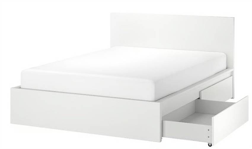 Malm Letto Completo Ikea MALM IKEA Struttura Letto Alta/2