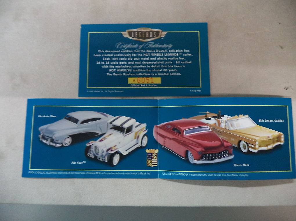 HotWheels 【LEGENDS Barris KUSTOM】ホットウィール Barris Kustoms Hot Wheels Set | CollectiblesAndMoreInStore