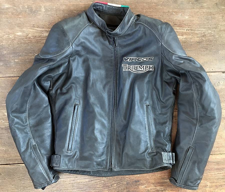 Triumph Motorcycle Vircos Lederjacke Motorradjacke neu Cantone