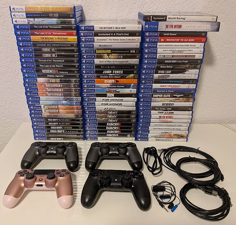 PlayStation　セット Playstation 2, 4 & 5 Mega Bundle 79 Games & Zubehör im Kanton