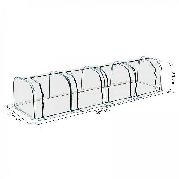 ECD Germany Serra da Giardino per Orto 200x79x168cm in Telaio di