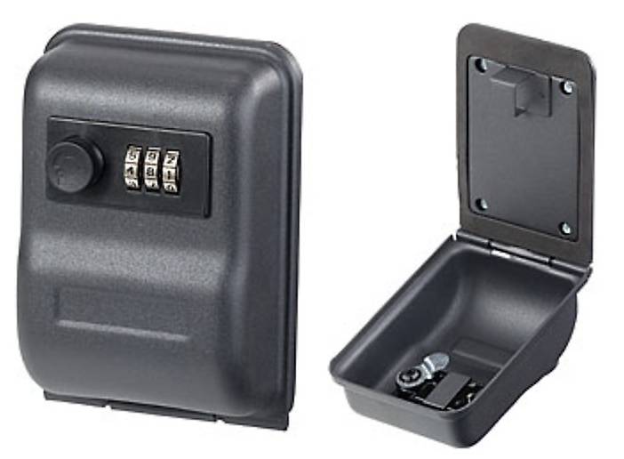 Mini-Safe-Tresor 5 Liter Kompakter Stahlsafe mit 2 Doppelbart-Schlüsseln